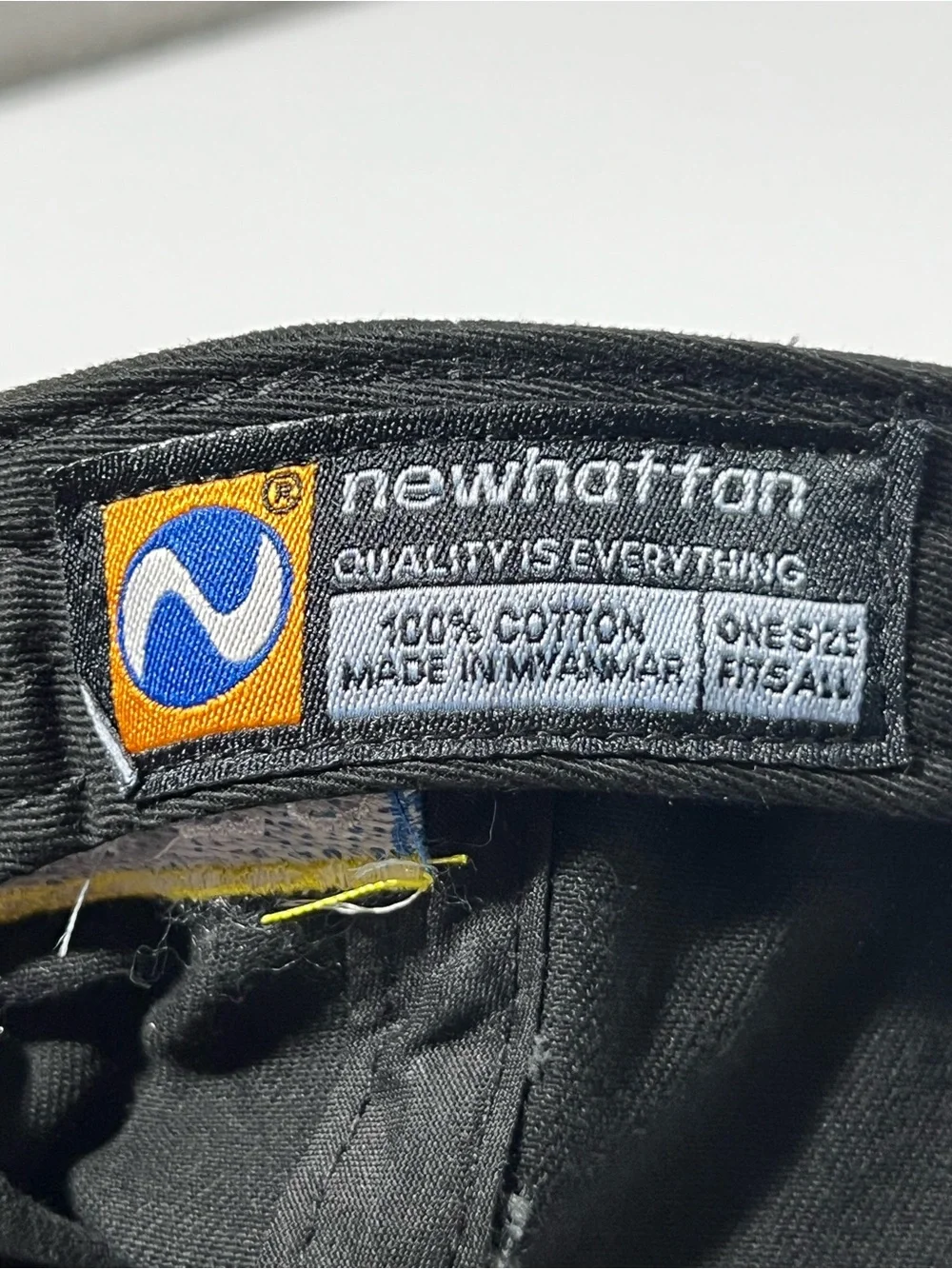 Newhattan SDF 50 Sunburn Dominica Adjustable Dad Hat Cap Black NWT One Size